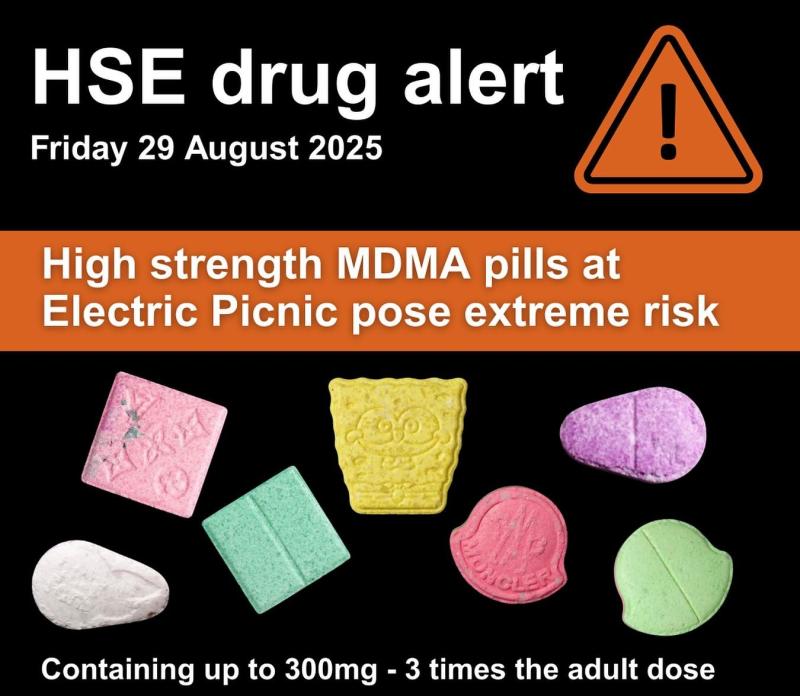 ALERT: Warning of 'extreme risk' posed by drugs circulating at Electric Picnic