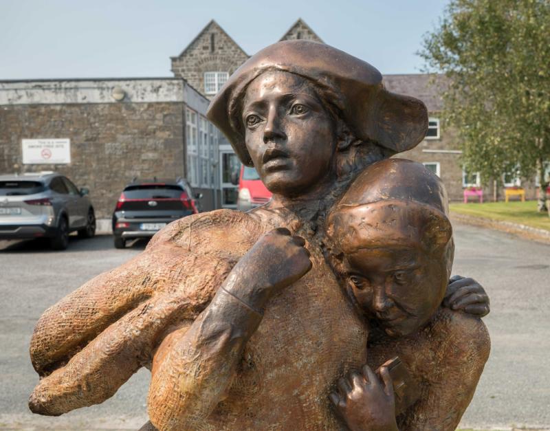 Bronze sculpture unveiled for Leitrim workhouse girls shipped to Australia