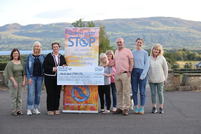 Cheque for thousands handed over to North West Stop in North Leitrim