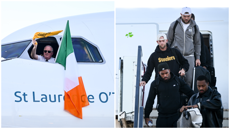 'Truly special' Pittsburgh Steelers relishing Dublin NFL game after arriving on Irish soil