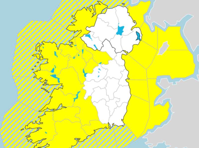 MET Eíreann issues yellow rain warning for Leitrim 