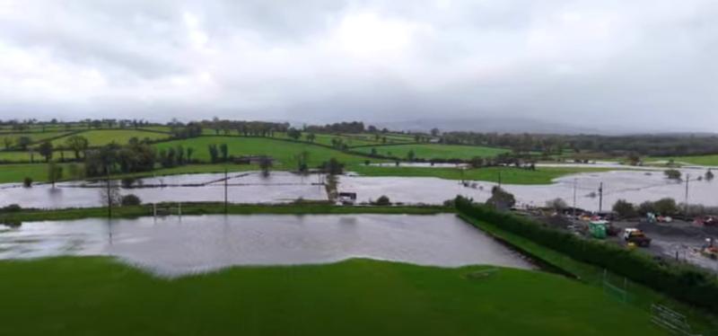 Ballinamore Sean O'Heslins GAA Club hit by Storm Amy with pitches flooded