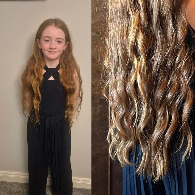 Ten-year-old &Eacute;abh&iacute;n Howard donates decade of hair to help sick children