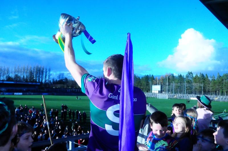 Captaining Leitrim Gaels to Fenagh Cup the greatest honour of Aidan's sporting life! 