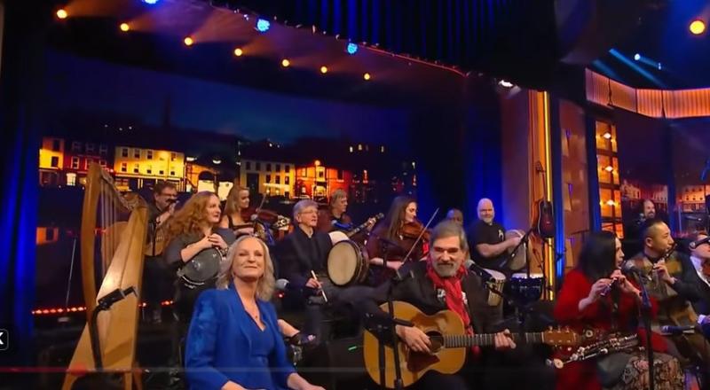 WATCH: Leitrim singer leads out Late Late Show Trad Music celebration