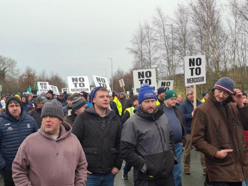 Call for Irish MEP to vote 'no' on Mercosur after 20,000 attend protest in Athlone
