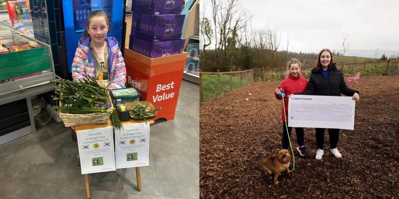 Leitrim girl raises hundreds for Leitrim Animal Welfare selling St Brigid&rsquo;s crosses