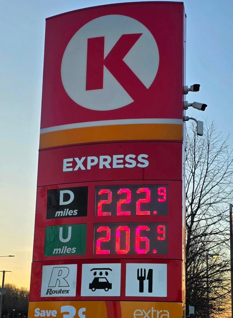 Diesel hits &euro;2.22 in Carrick as fuel crisis deepens