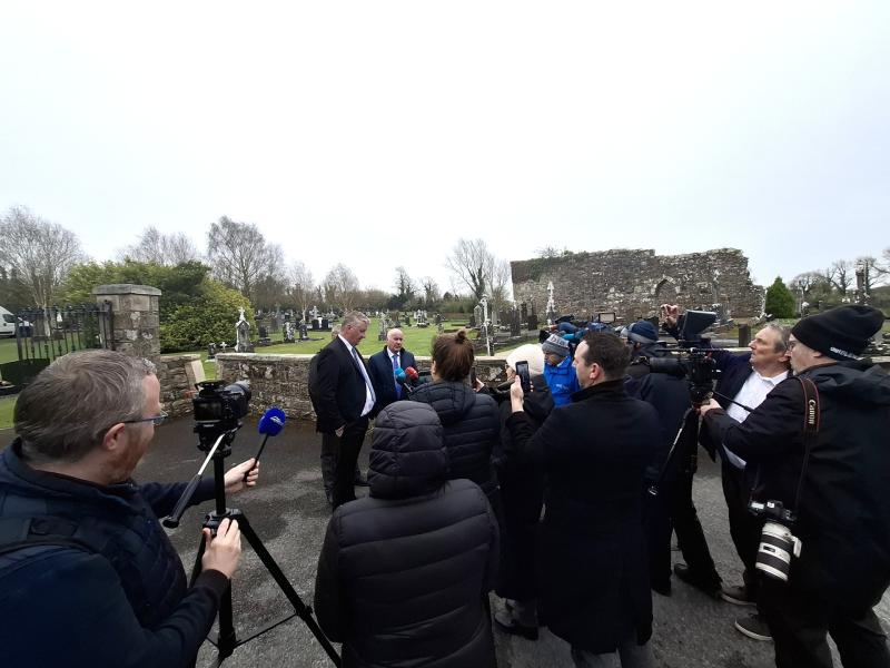 Family pray beside Liam Farrell&rsquo;s exhumed body before he 