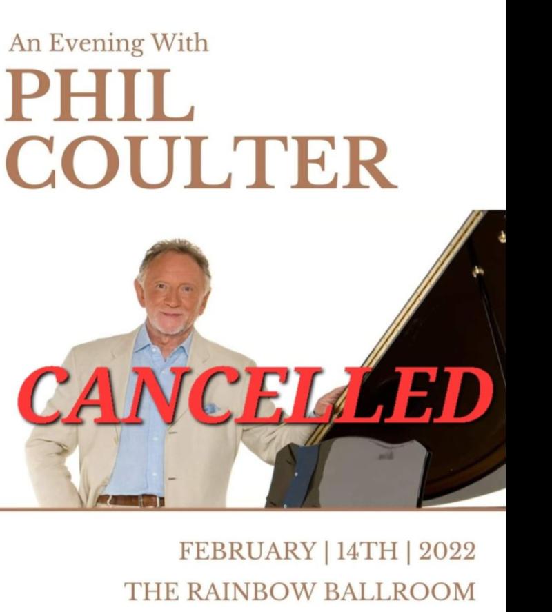 Phil Coulter concert cancelled in Glenfarne