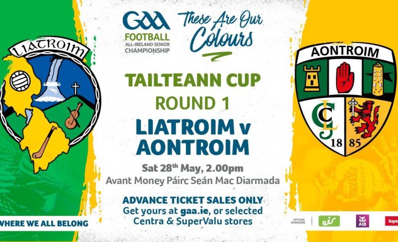 Tickets on sale for Leitrim's Tailteann Cup clash with Antrim next Saturday
