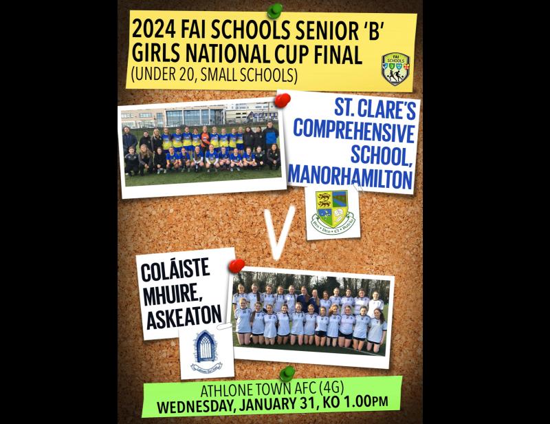 Destination Athlone as St Clare's CS Manorhamilton go for All-Ireland glory