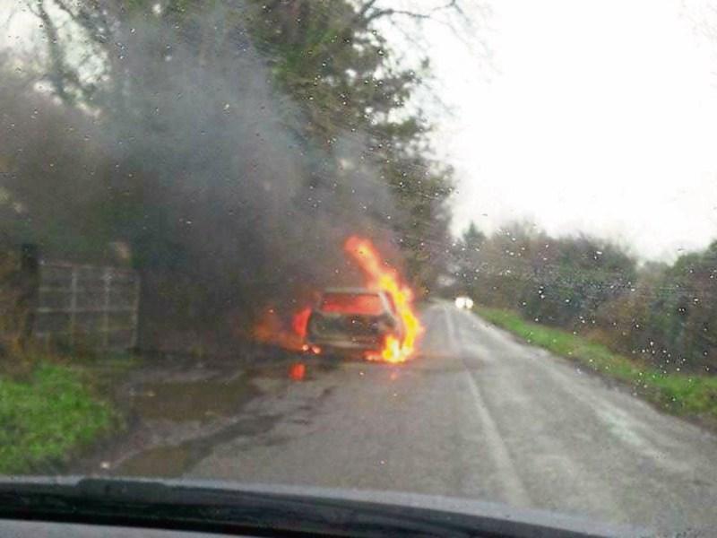 Car on fire