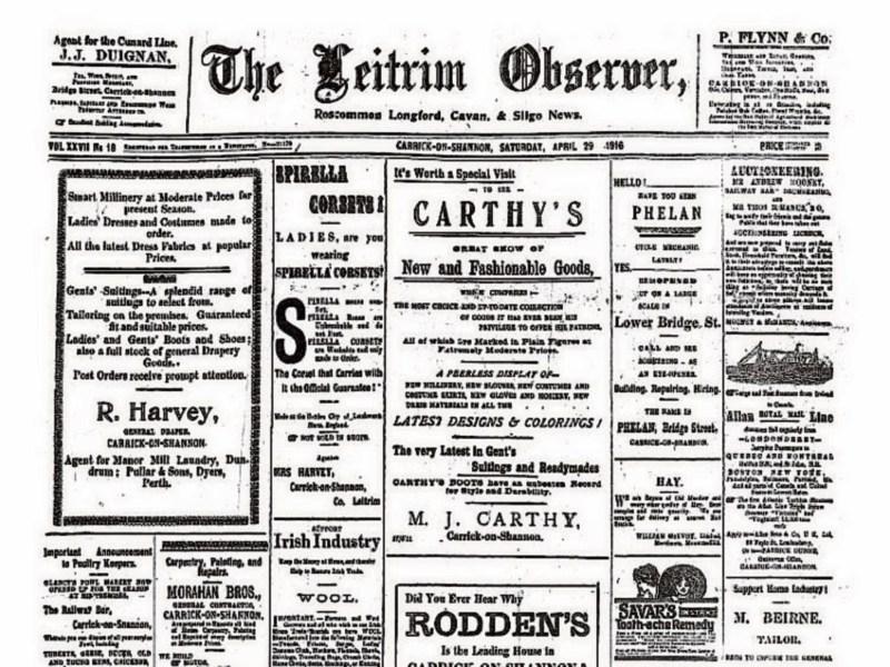 Looking back at the Leitrim Observer