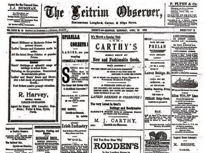 Looking back at the Leitrim Observer