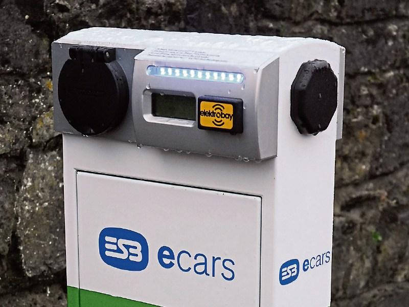 Electric car charging point
