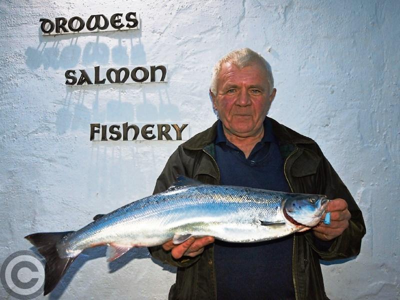Bill lands first salmon of 2018
