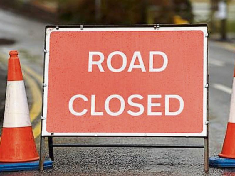 Road closed and fallen cables in Leitrim this morning after storm