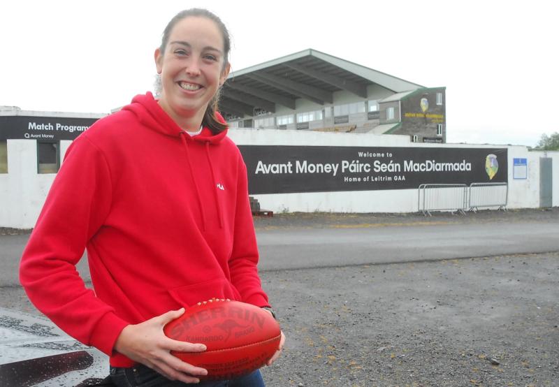 Aine living the dream with Fremantle Dockers in AFLW