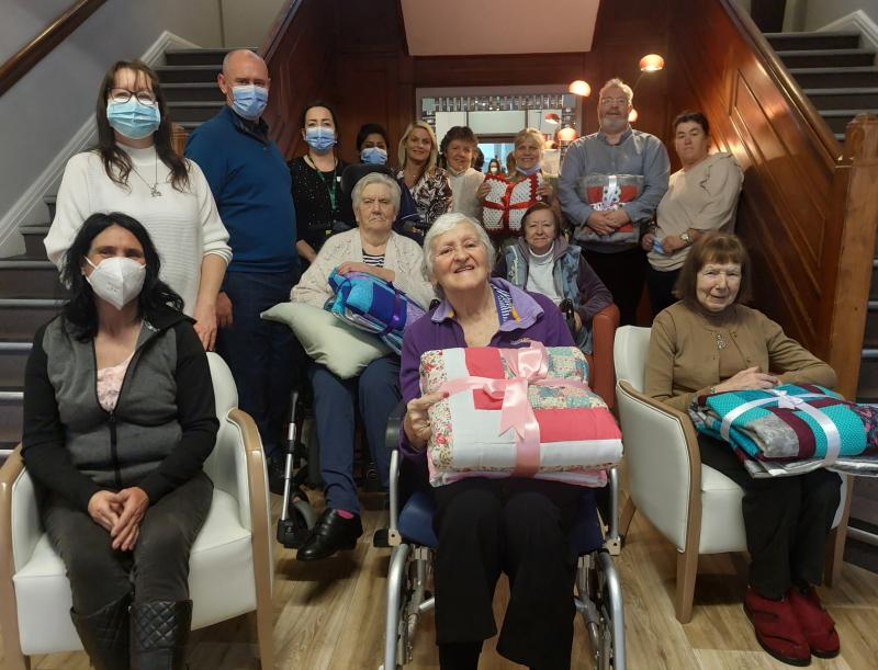 Leitrim Traveller Women’s Craft Group donate lap blankets to St Pat's