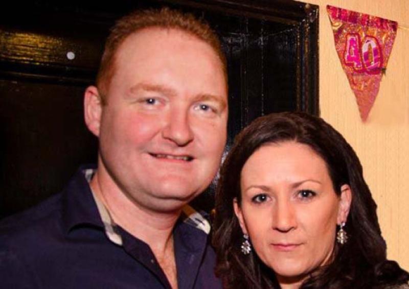 Pictured is the late Trevor Loftus with his wife Fiona, nee McGovern, a native of Annaghasna, Kilnagross. Trevor lost his life in a freak accident on a construction site in New York last Friday morning. They have two children  Zoe, 8 and Lauren, 7.