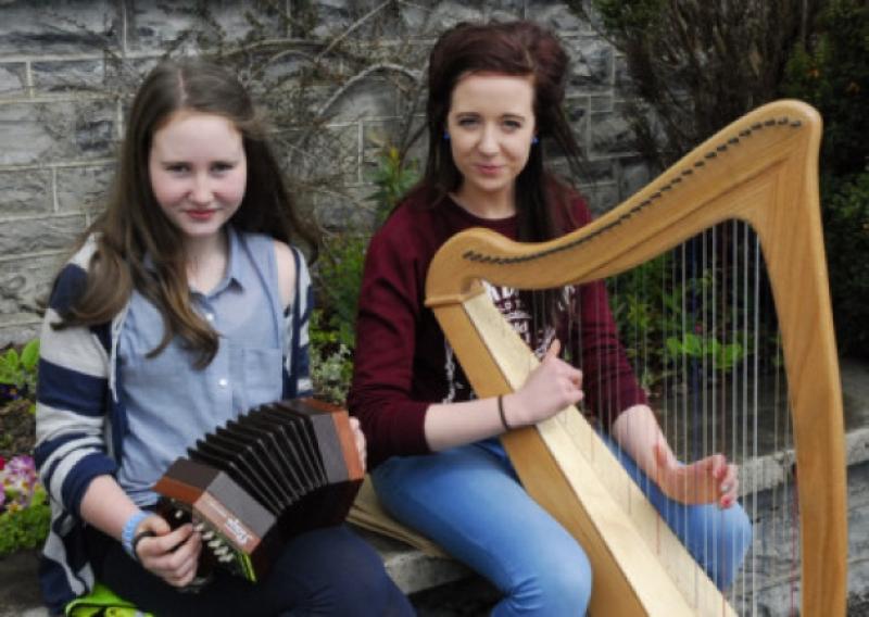 Eleanor and Sinead Smith, Hartley, Carrick-on-Shannon are pictured after competing at the Leitrim County Fleadh on Sunday last.