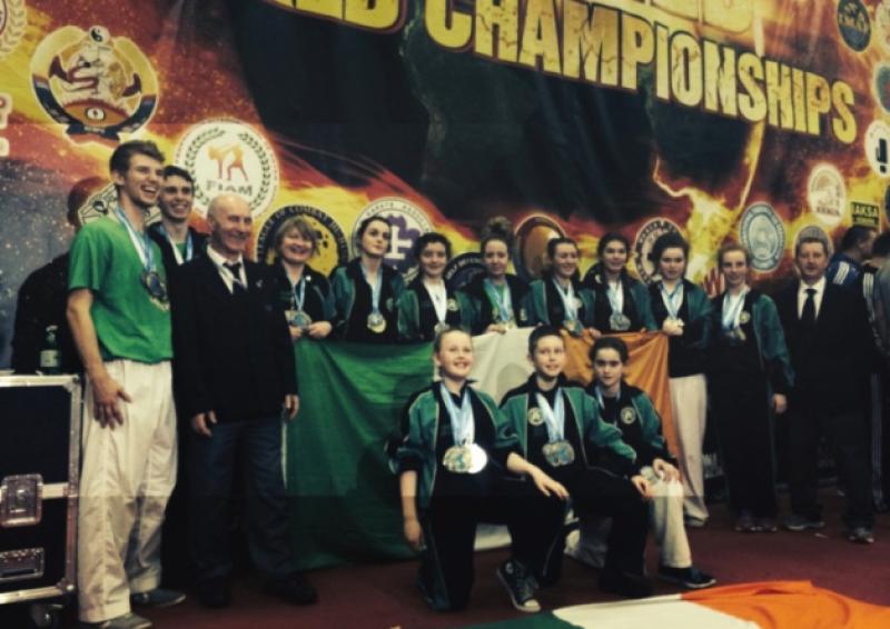 The Irish team who competed at the WTKA-WKA Unified World Championships in Italy recently.