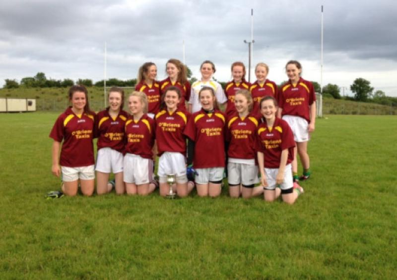The Annaduff team who won the Annaduff Credit Union U-14 Ladies 9-a-side title recently.