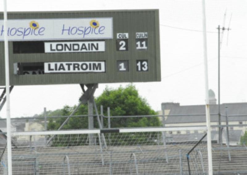 Say it ain't so! The final scoreboard tells the story in Hyde Park last Sunday. Photo by Willie Donnellan