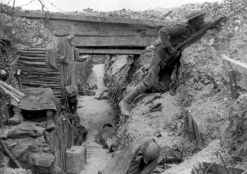 Trench warfare was a brutal affair, especially in the fields of France.