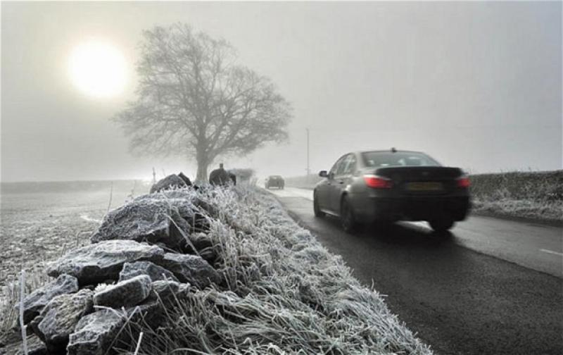 Sharp frost this morning