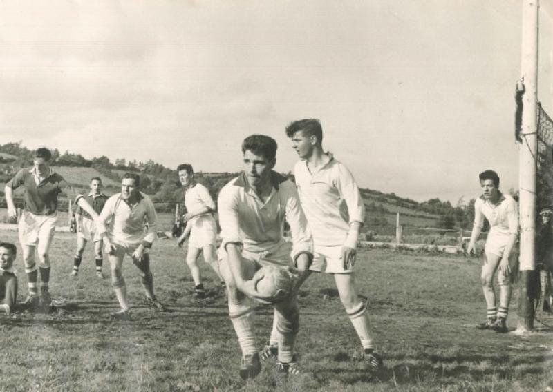 The late Brian Cotter in action for Allen Gaels in Ballinamore on August 19, 1961.