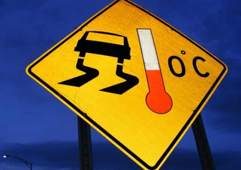 Status Orange warning  for freezing conditions 