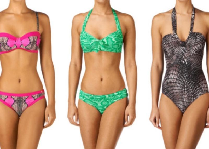 Animal print swimwear