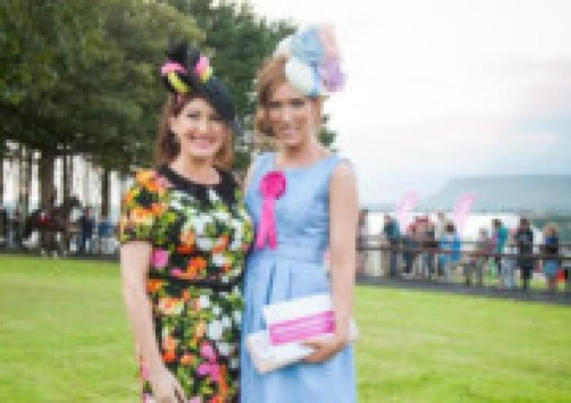 Maura Derrane judging the Littlewoods Ireland Ladies Day at Sligo Races with Winner Louise Gallagher