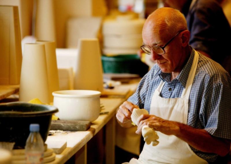 Belleek is a company based in Fermanagh thats creates fine pottery pieces.