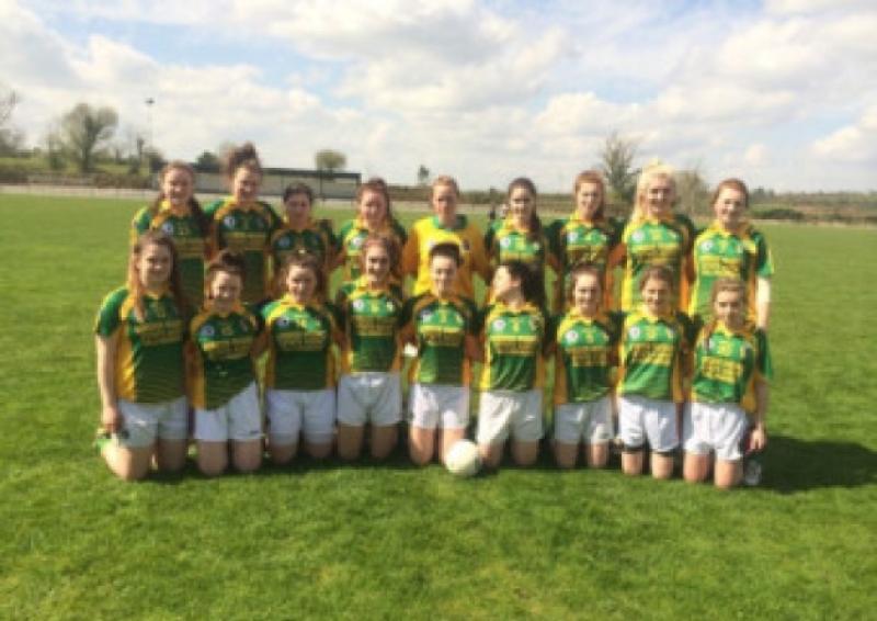 The Leitrim Ladies team who were defeated by Roscommon in the Connacht Minor Championship last Saturday in Kilglass.