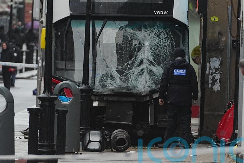Man dead and three injured in Dublin city centre bus crash