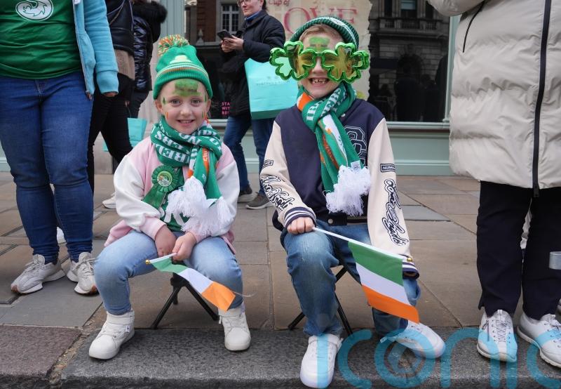 Irish eyes smiling as thousands celebrate St Patrick&rsquo;s Day in London