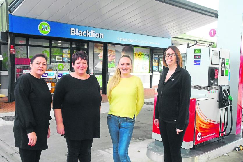 XL Blacklion Service station & supermarket staff members Joan McGillin, Helen Murphy, Sarah McCann (owner) and Celine McTiernan pictured at the new pr